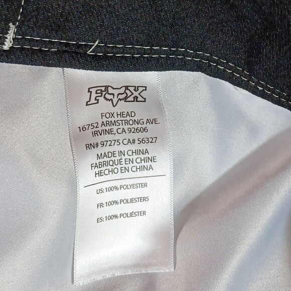 Fox Racing H20 Black White Board Shorts 34 Stars Stripes Motocross Swim Trunks - Picture 9 of 10